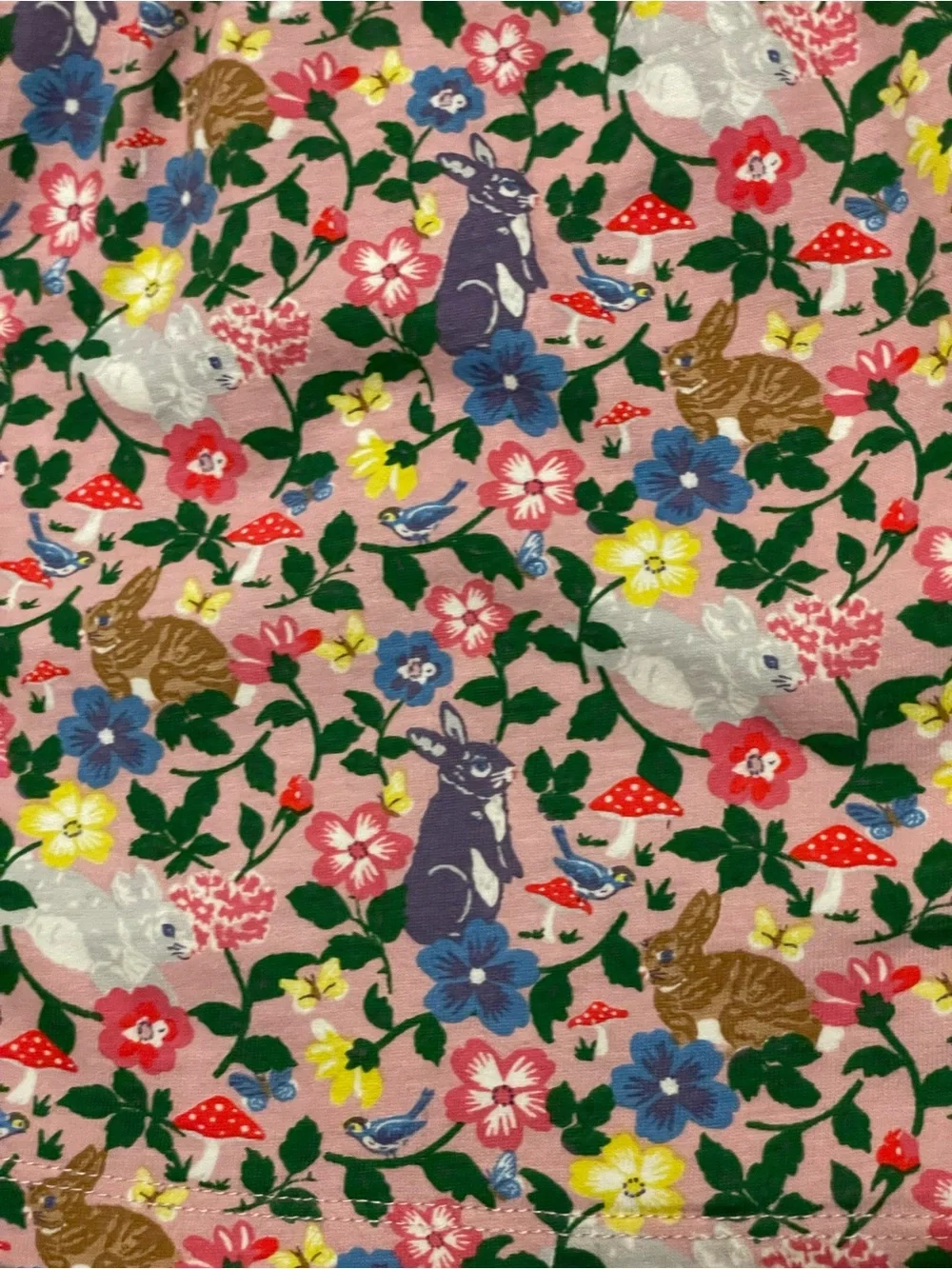Mini Boden 4/5 Pink Bunnies Dress